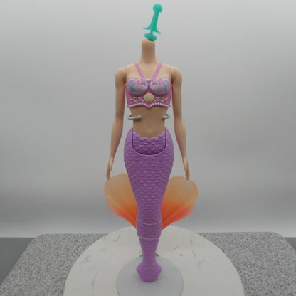 Barbie Dreamtopia Mermaid Doll Body Only Light Skin Pink Purple Tail 2023 HRR06