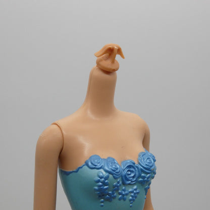 Barbie Doll Fashion Fever Body Turquoise Molded Bodysuit Straight Arms 2005