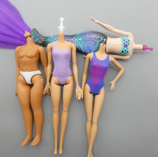 Barbie Doll Bodies Lot For Parts Or Repair Flaws Present TLC Various Models 2xK