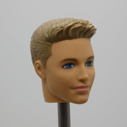 Barbie Fashionistas 1 Ken Ryan Doll Head Molded Blonde Hair 2013 Mattel CFG19