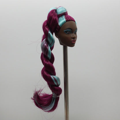 Barbie Gemstone Fantasy Turquoise Doll Head Simone Face Dark Skin 2023 HJX21 30A