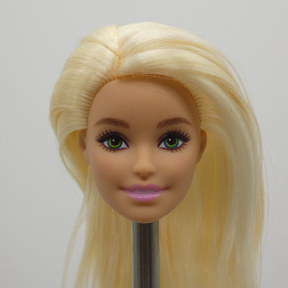 Barbie Glitz Doll Head Millie Face Green Eyes Blonde Light Skin 2021 GRB32