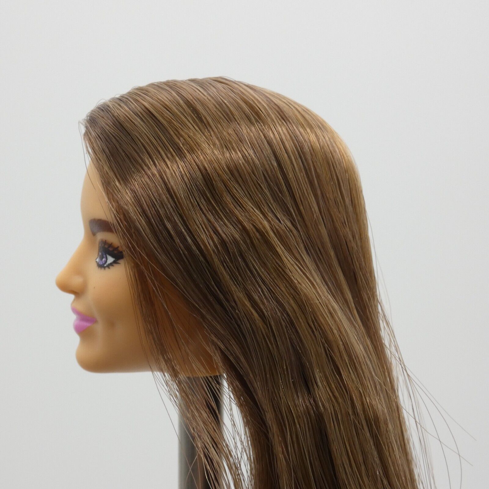 Barbie Extra 9 Doll Head Only Violet Face Brown Hair Shaved Head GYJ28 2021