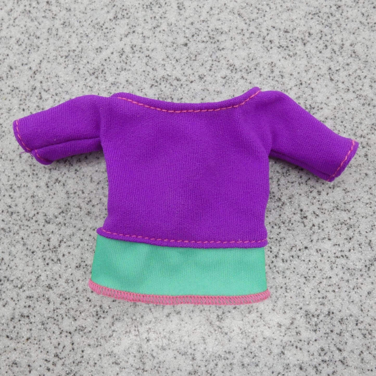 Barbie Made To Move Yoga Doll Top Only Purple Teal Short Sleeve DHL84 Mattel