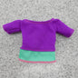 Barbie Made To Move Yoga Doll Top Only Purple Teal Short Sleeve DHL84 Mattel