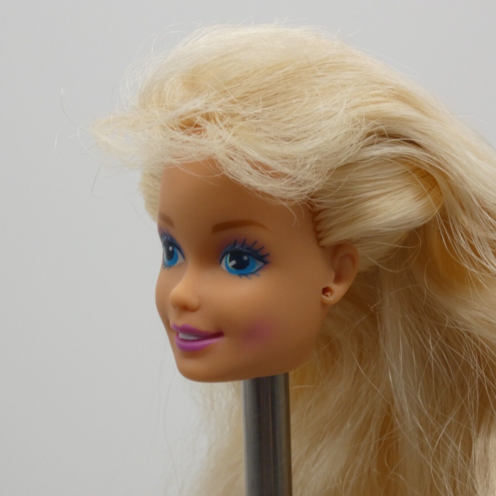 Barbie Troll Doll Head SuperStar Face Blonde Medium Light Skin 1993 Mattel 10257