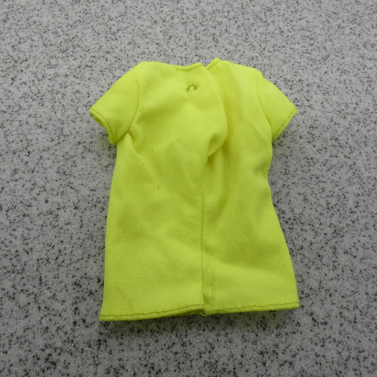 Barbie and the Rockers Doll T-Shirt Top Concert Neon Yellow 1985 Mattel