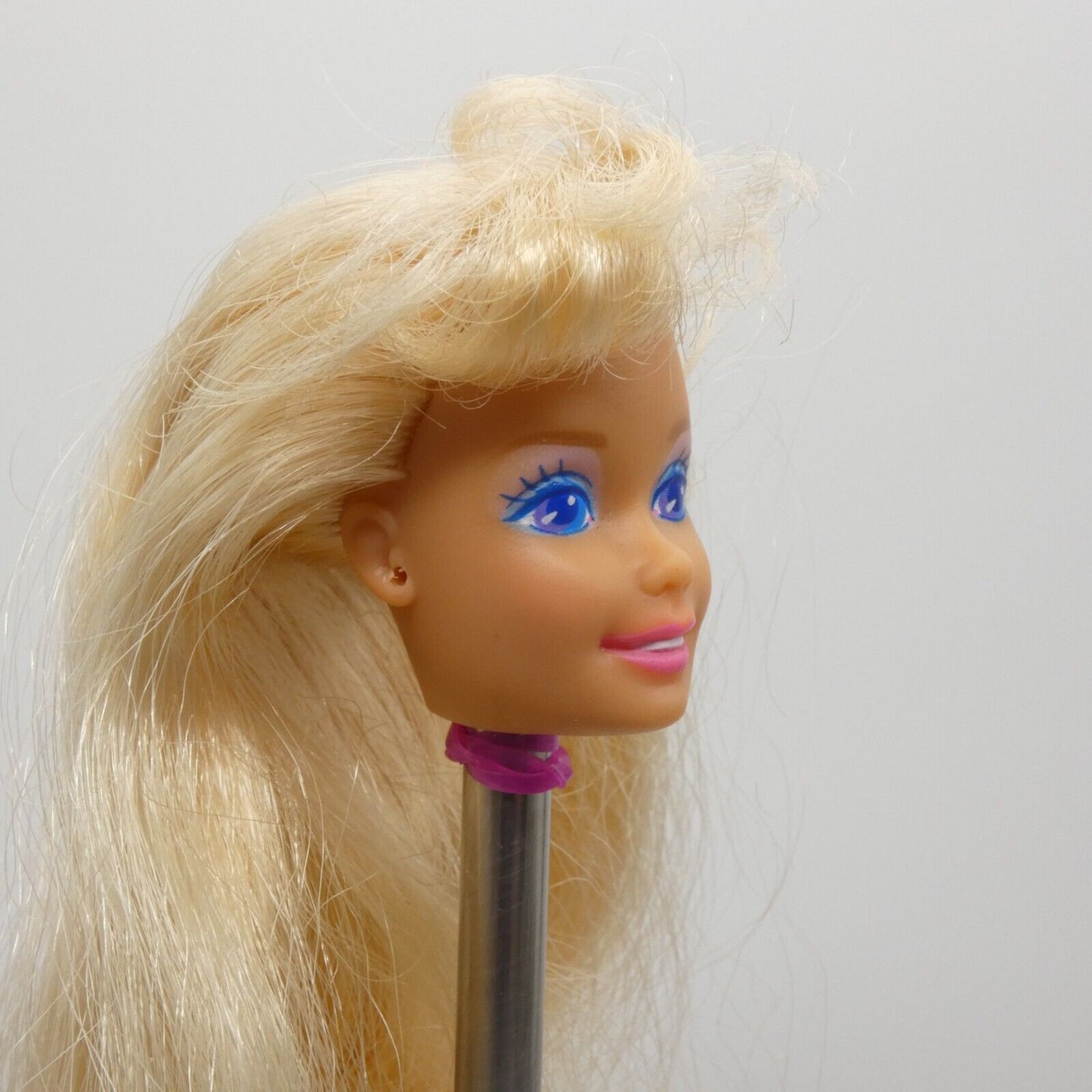 Rollerblade Barbie Doll Head Only Blonde Bangs Medium Light 1992 Mattel 2214