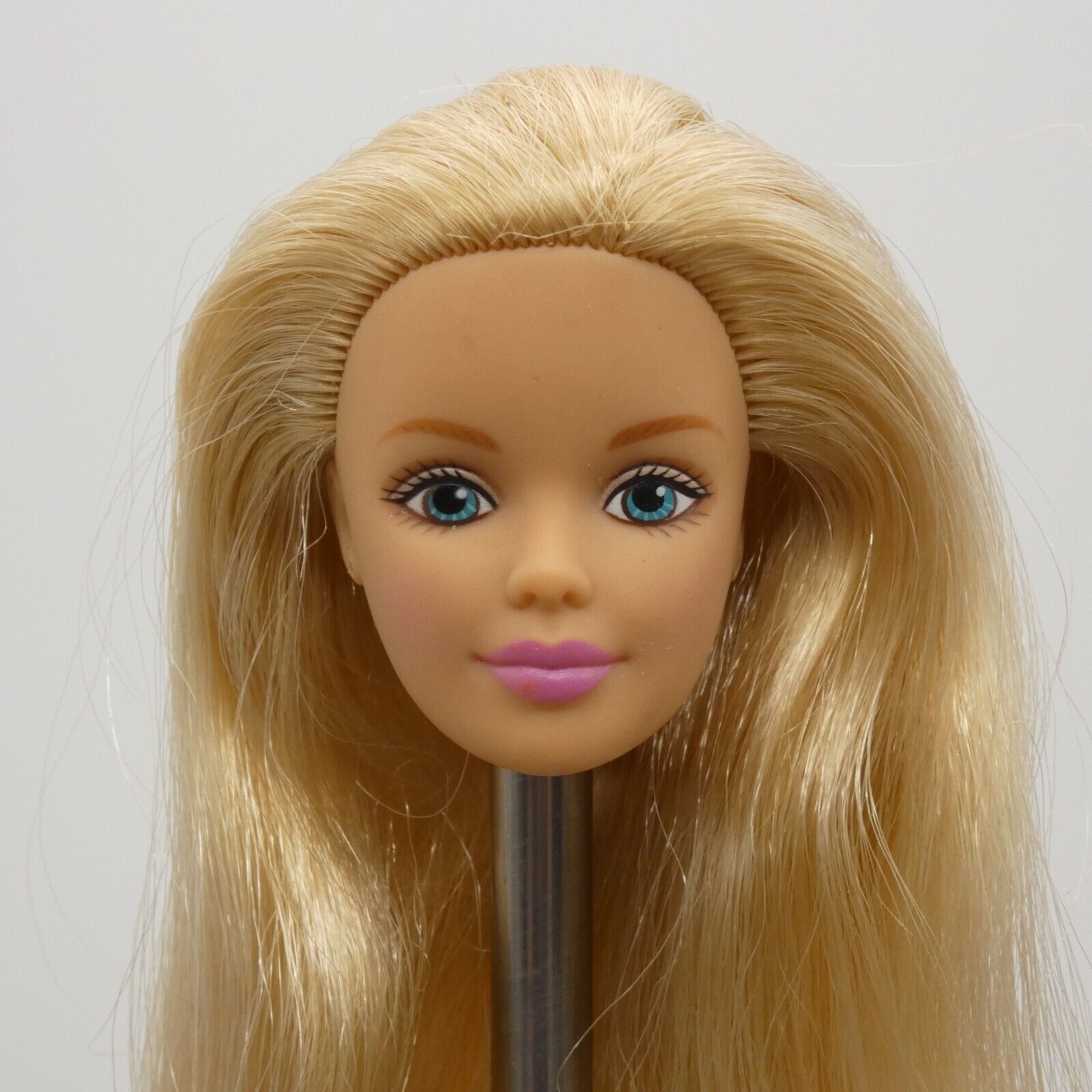 Barbie With Love Doll Head Mackie Face Blonde Medium Light Skin 38003 1999