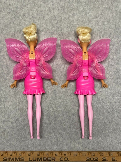 Barbie Dreamtopia Flying Wings Fairy Doll Lot of 2 Millie Face Dolls Blonde