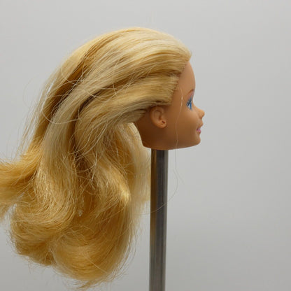 Barbie Doll Head Only 80s SuperStar Medium Light Complexion Blonde Hair Malaysia