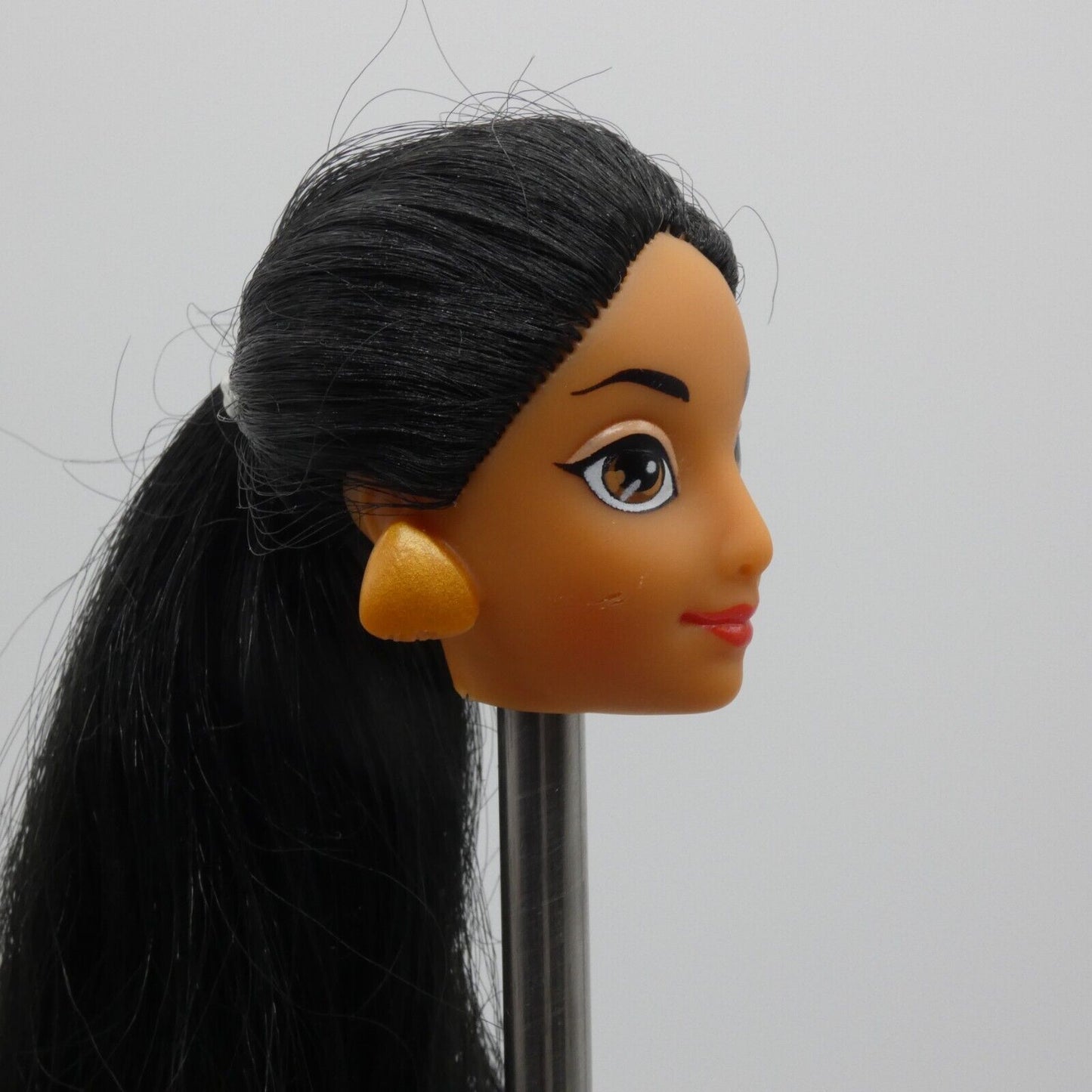 Disney Aladdin Jasmine Doll Head Only Mattel 1992 02557 Long Black Hair