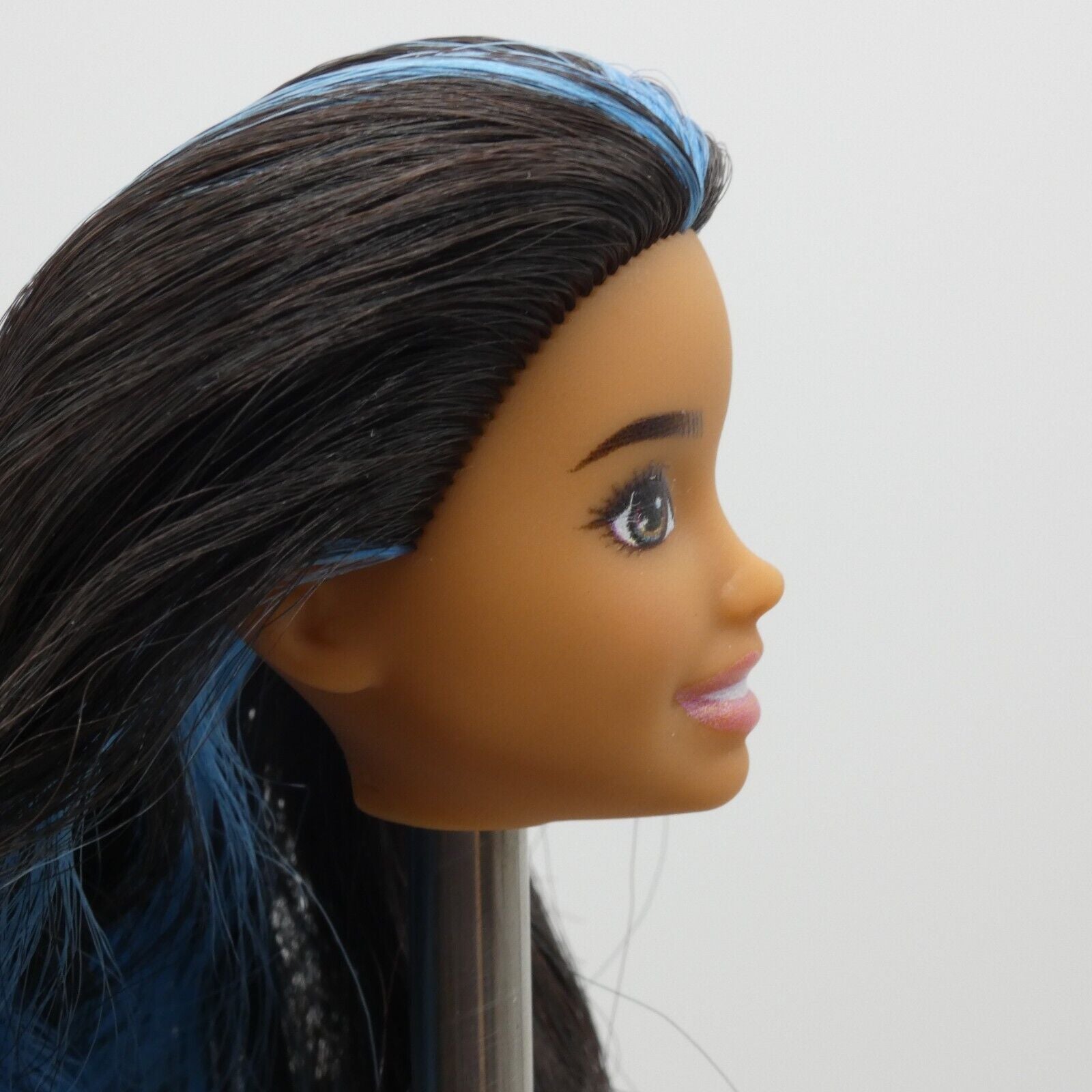 Barbie Skipper Babysitter Doll Head Black Blue Hair Hispanic 2022 Mattel HJY34