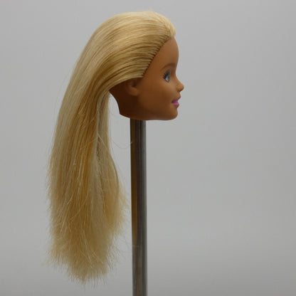 Barbie Beach Doll Head Only Millie Face Blonde Hair Green Eyes Light Skin Mattel