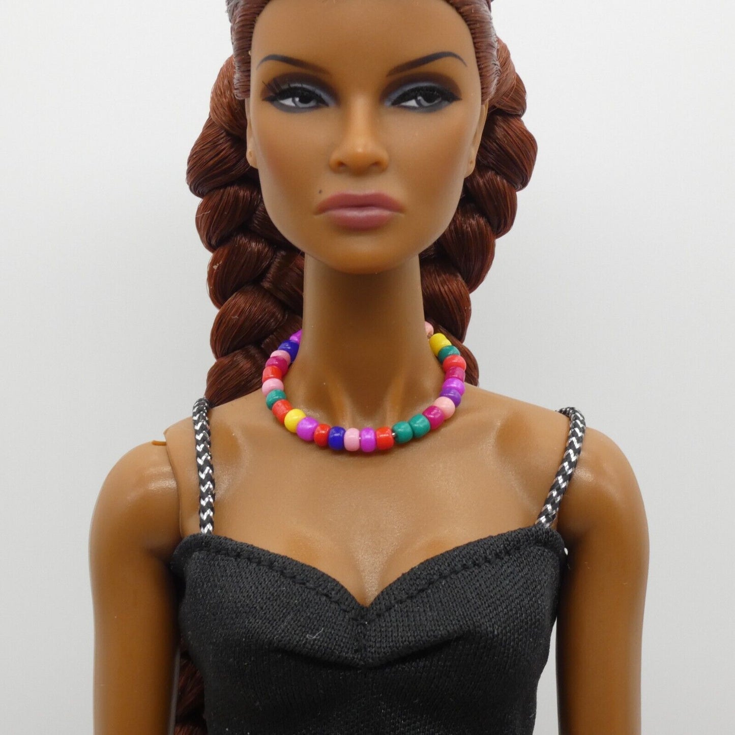 Necklace for Barbie Integrity Toys Size Doll Beaded Vivid Multi Color Choker