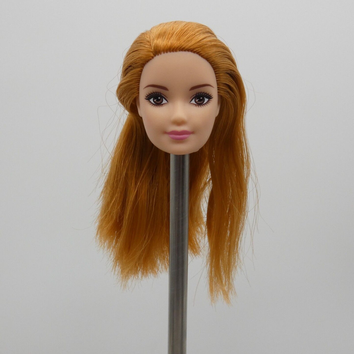 Barbie Chicken Farmer Doll Head Fashionistas Face Red Hair Light Skin FXP15