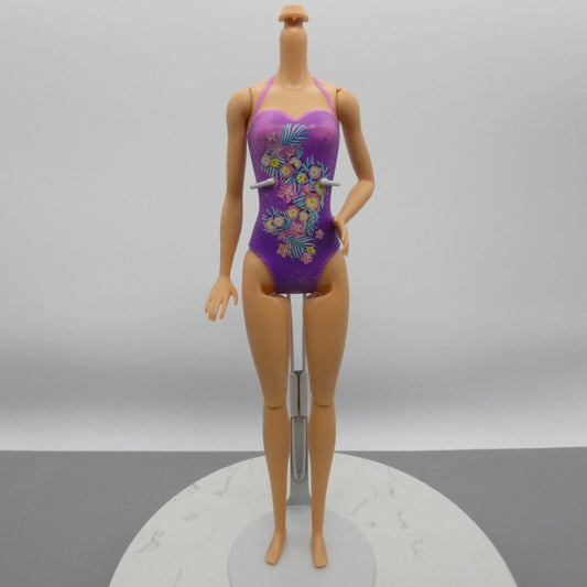 Barbie Swimmin' Pup Pool Doll Fashionistas Body Bent Left Arm 2016 Mattel DMC32