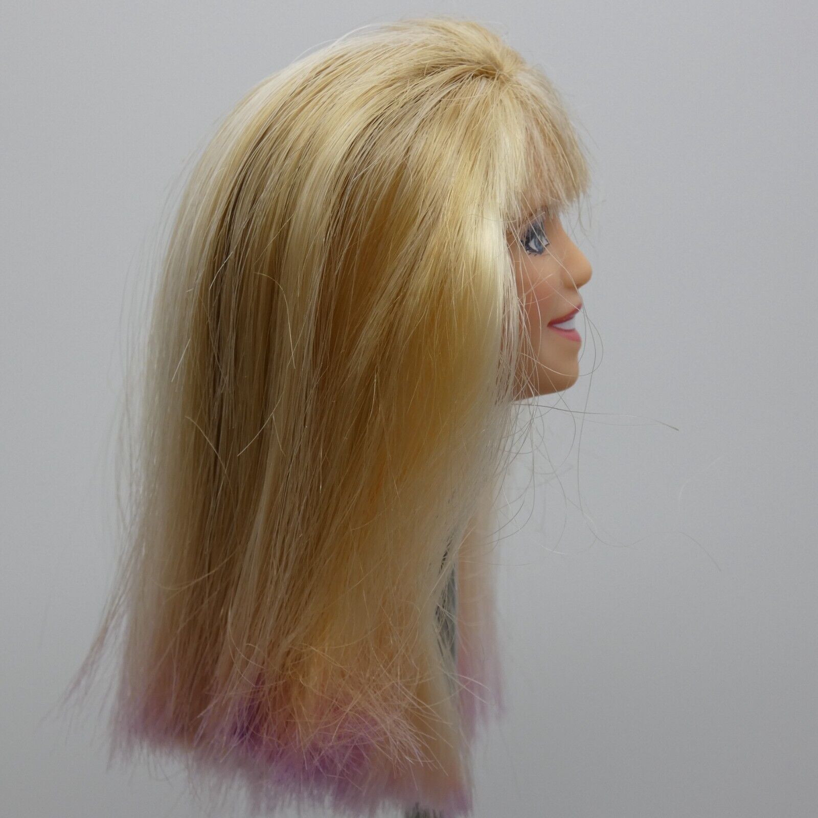 Disney Hannah Montana Doll Head Blonde Hair Dyed Tips 2007 Jakks Pacific 20220