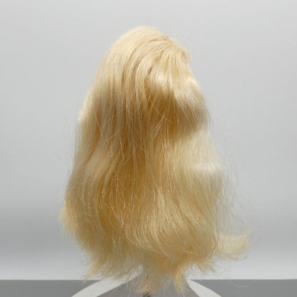 Barbie Snap 'N Play Doll Head Long Wavy Blonde Hair Bangs 1991 Mattel 3550