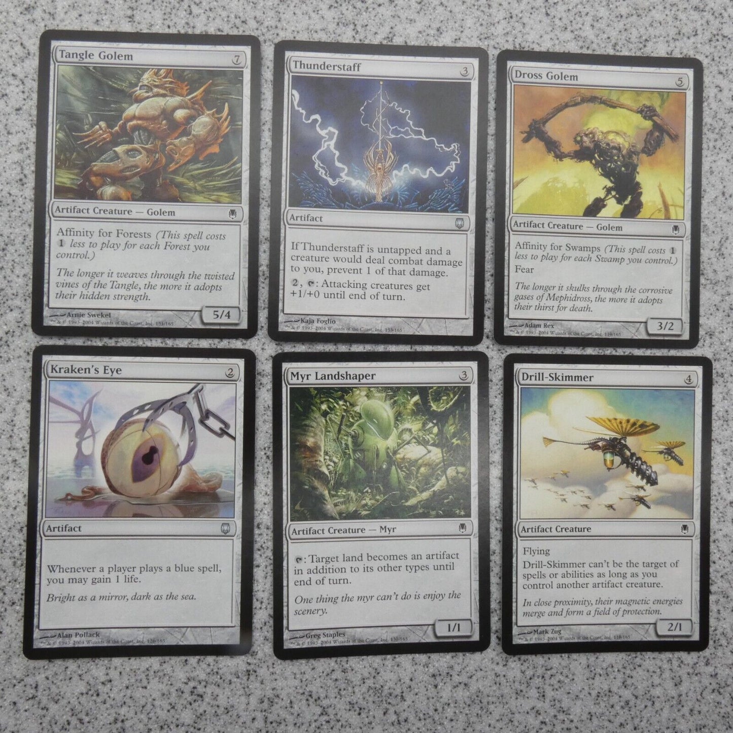 Lot of 6 MAGIC The Gathering Cards DarkSteel Set Builder Starter Pack MTG B05