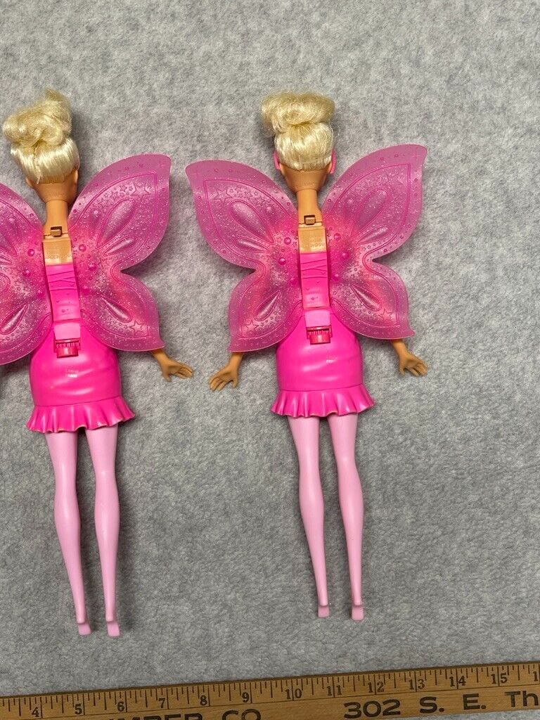 Barbie Dreamtopia Flying Wings Fairy Doll Lot of 2 Millie Face Dolls Blonde