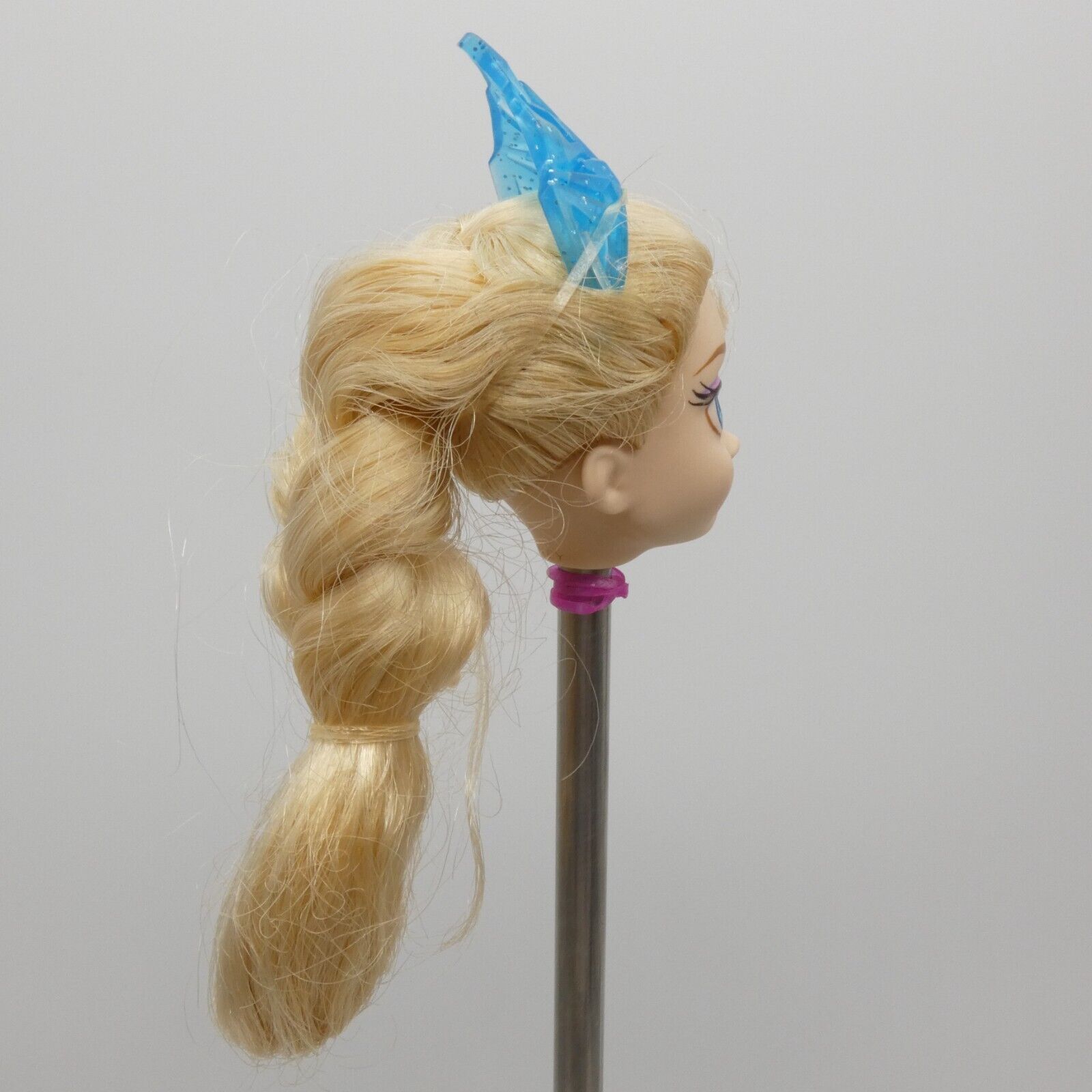 Disney Frozen Ice Power Elsa Doll Head And Crown Only Mattel DMD33