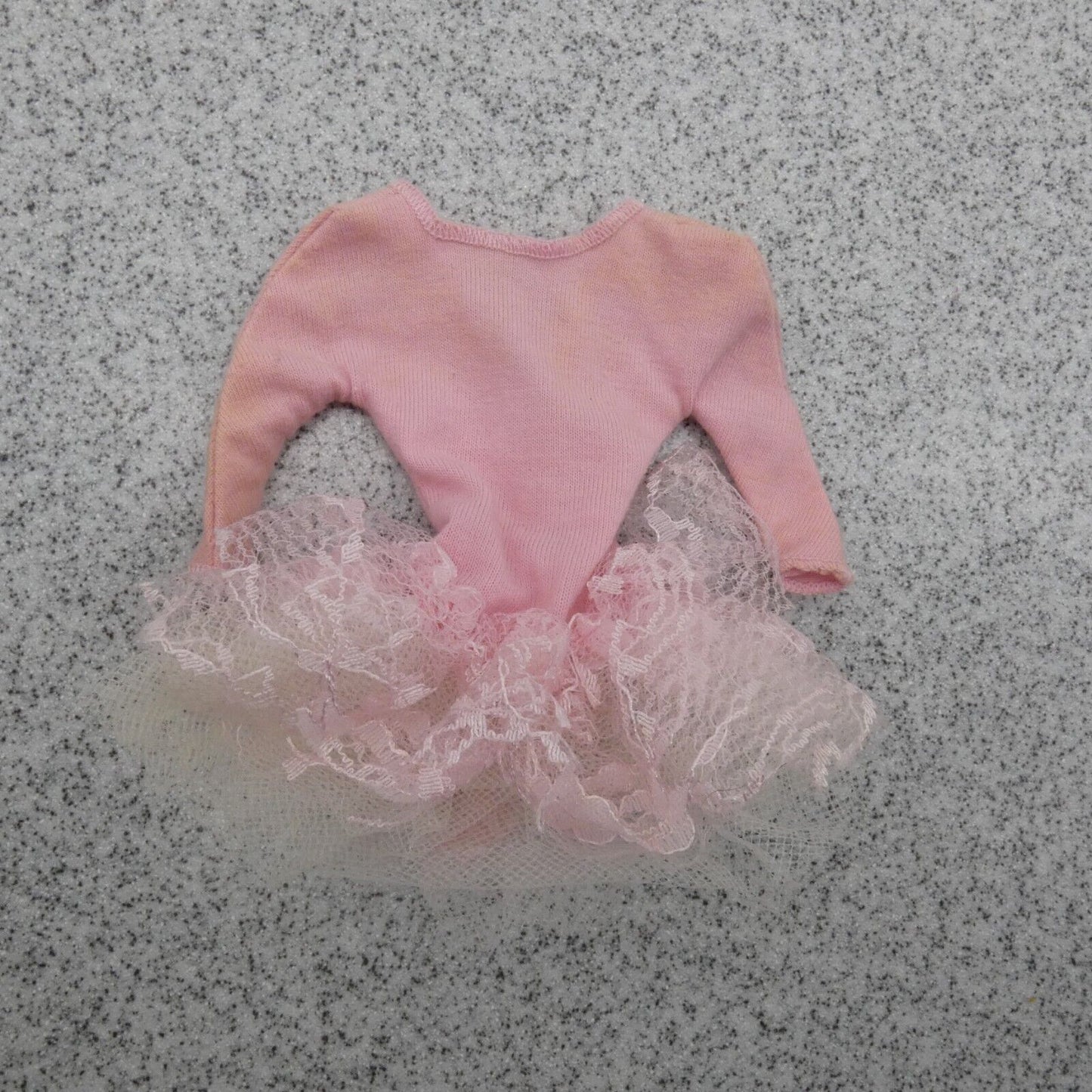 Barbie Doll Fashion Dress Pink Long Sleeve Layered Tulle Tutu Genuine Mattel