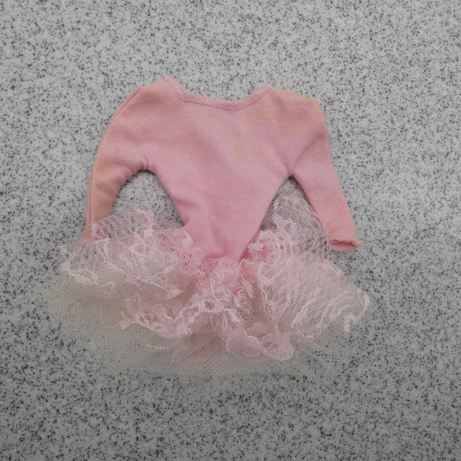 Barbie Doll Fashion Dress Pink Long Sleeve Layered Tulle Tutu Genuine Mattel