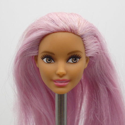 Barbie Pop Star Doll Head Neysa Face Purple Hair Side Glance FXN98 2019 Careers