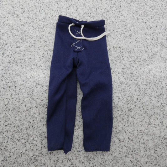 Barbie Doll Size Pants Blue Jogging Yoga Track Leisure Running Capri High Water