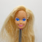 Rollerblade Barbie Doll Head Only Blonde Bangs Medium Light 1992 Mattel 2214 B2