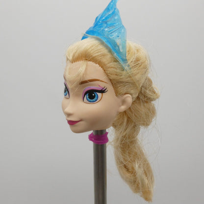 Disney Frozen Ice Power Elsa Doll Head And Crown Only Mattel DMD33