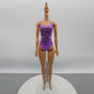 Barbie Beach Doll Body Only Hispanic Medium Skin Purple Molded Suit 2018 FJD98