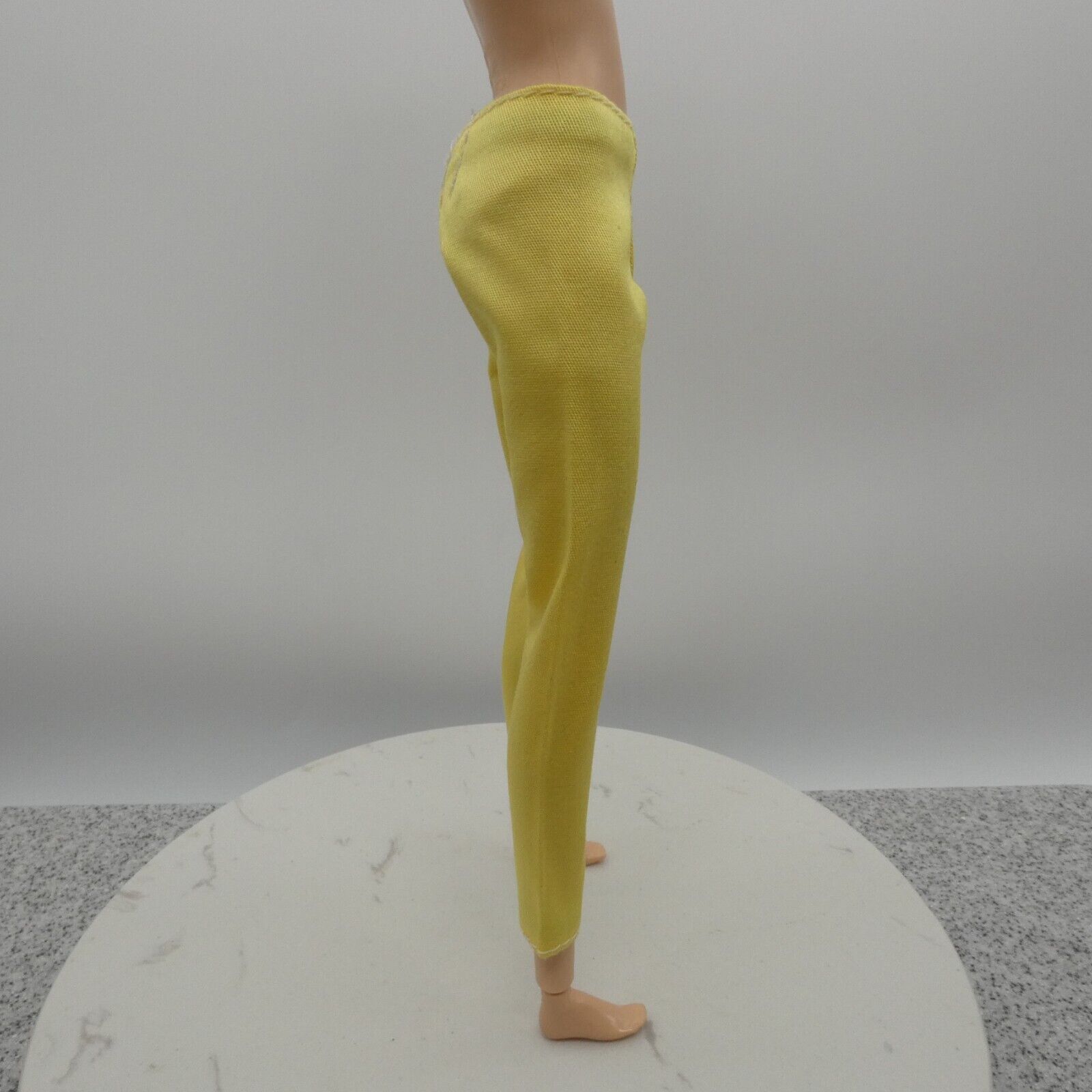 Barbie Doll Size Pants Yellow Slacks Chinos Ankle Trousers Fit Made To Move