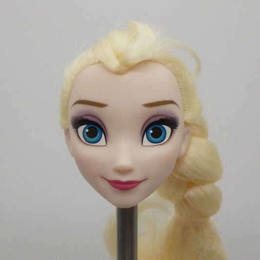 Disney Frozen Queen Elsa Doll Head Only Braided Hair 2015 Hasbro B9203