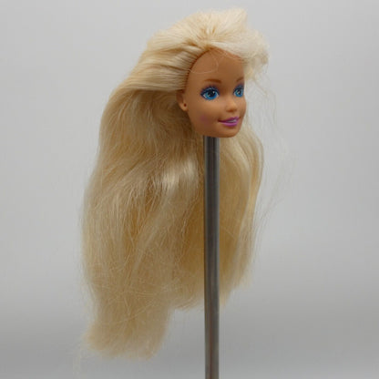 Barbie Troll Doll Head SuperStar Face Blonde Medium Light Skin 1993 Mattel 10257