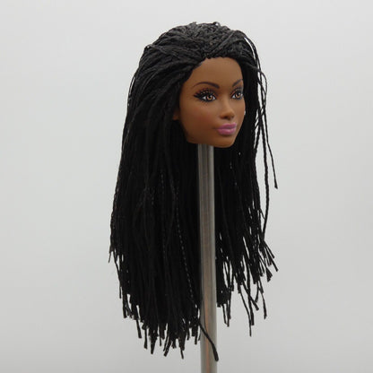 Barbie Looks 21 Doll Head Heide Face AA Medium Dark Skin Braids 2024 HRM13 B