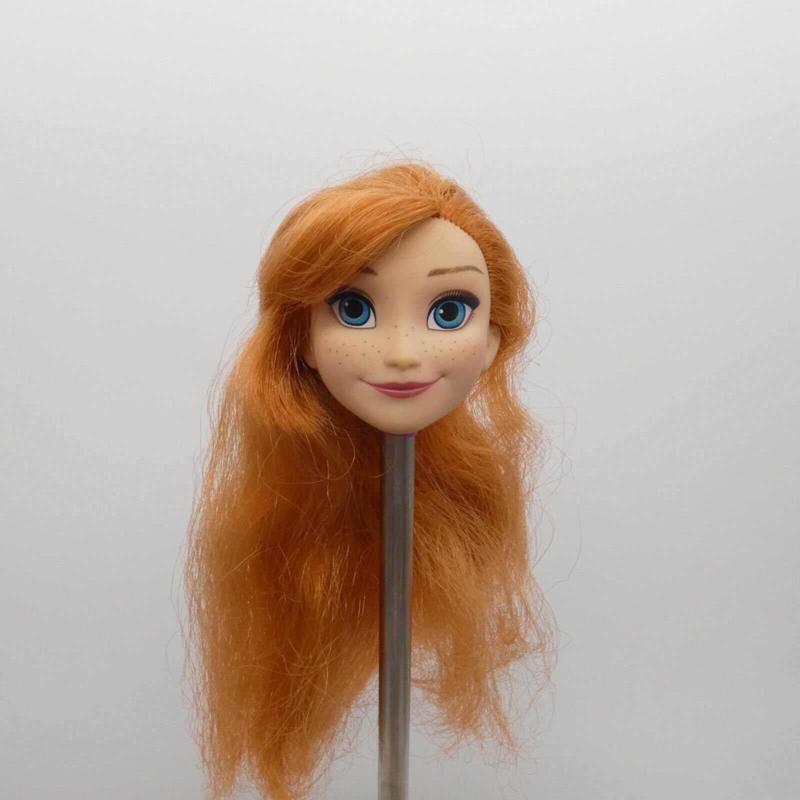 Disney Frozen Princess Anna Doll Head Only Red Hair Medium Light Skin Hasbro