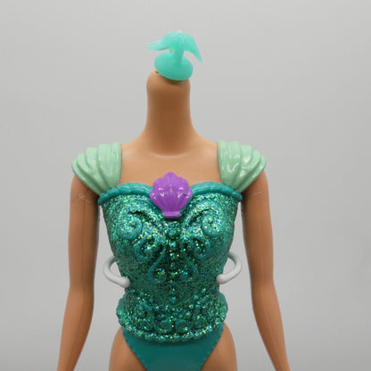 Disney Princess Ariel Doll Molded Bodysuit The Little Mermaid 2013 Mattel BBM22