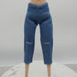 Barbie Doll Size Jeans Medium Wash Blue Pants Capri Distressed Fit Made To Move