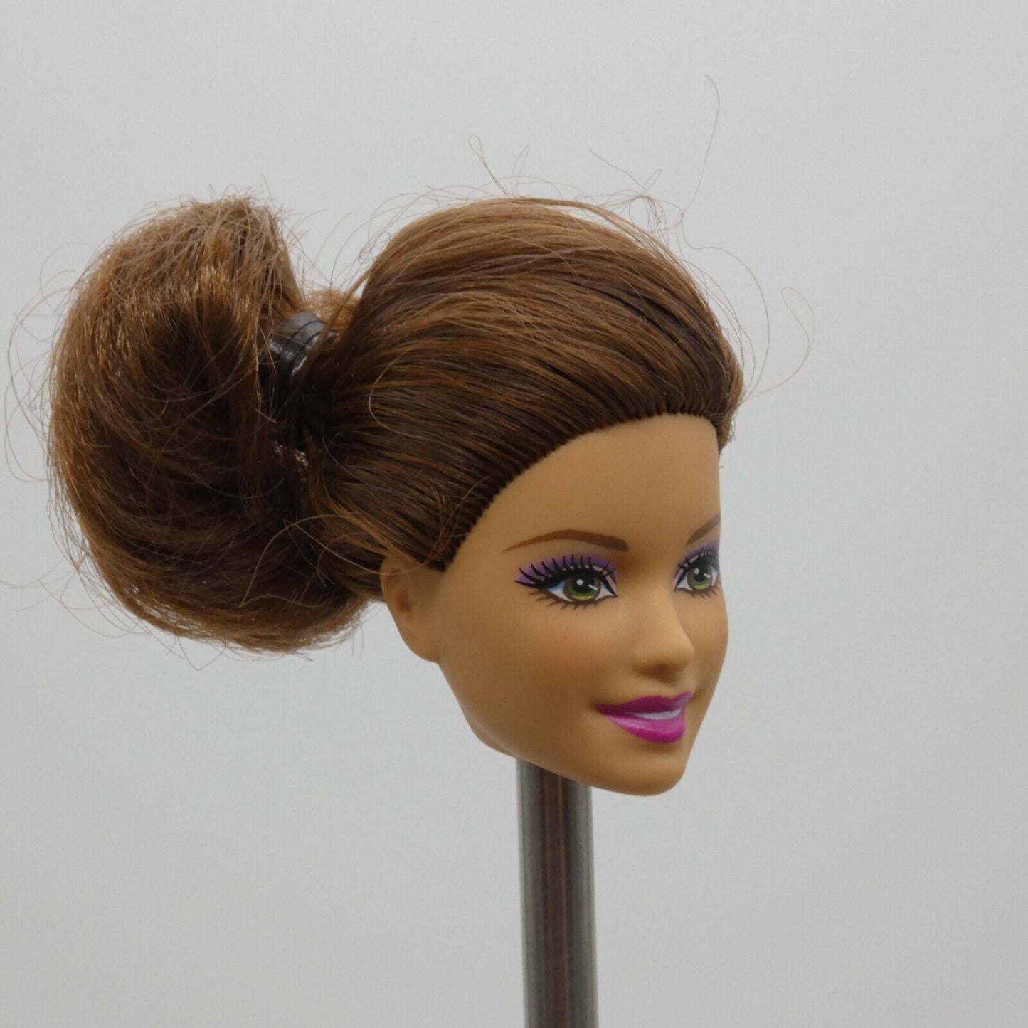 Barbie Ballerina Teresa Doll Head Summer Face Brown Hair Green Eyes Mattel