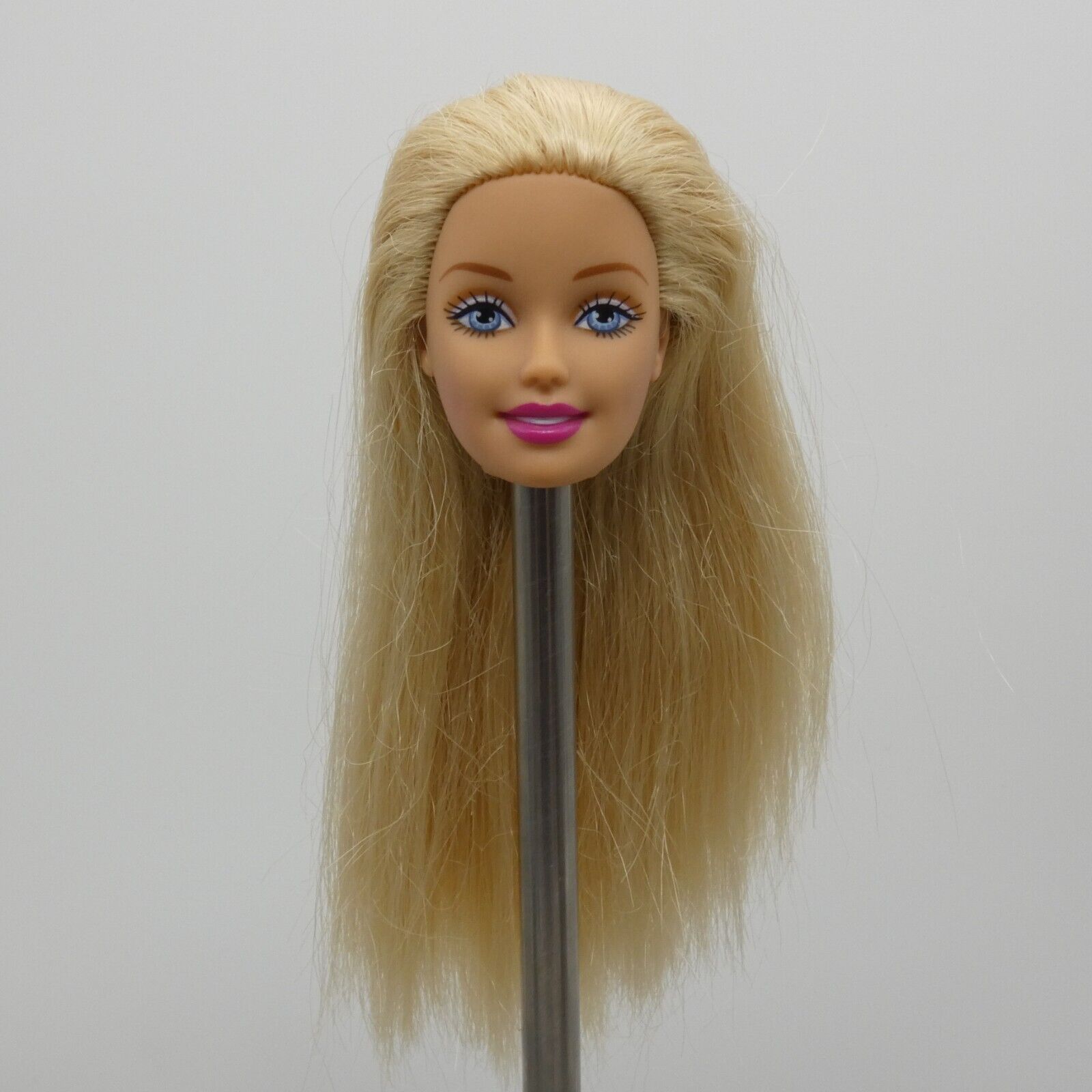 Barbie Doll Head Generation Girl CEO Face Blonde Hair Blue Eyes Light Skin