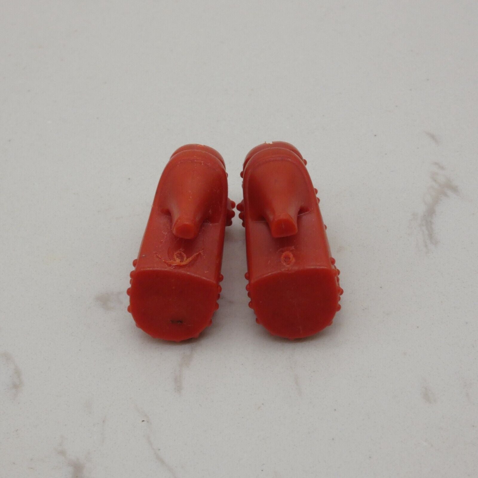 Barbie Doll Size Shoes High Heel Red Open Toe Sandals Fit Curvy Tall Clone