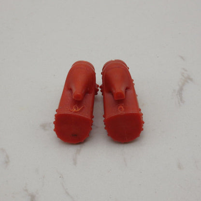 Barbie Doll Size Shoes High Heel Red Open Toe Sandals Fit Curvy Tall Clone