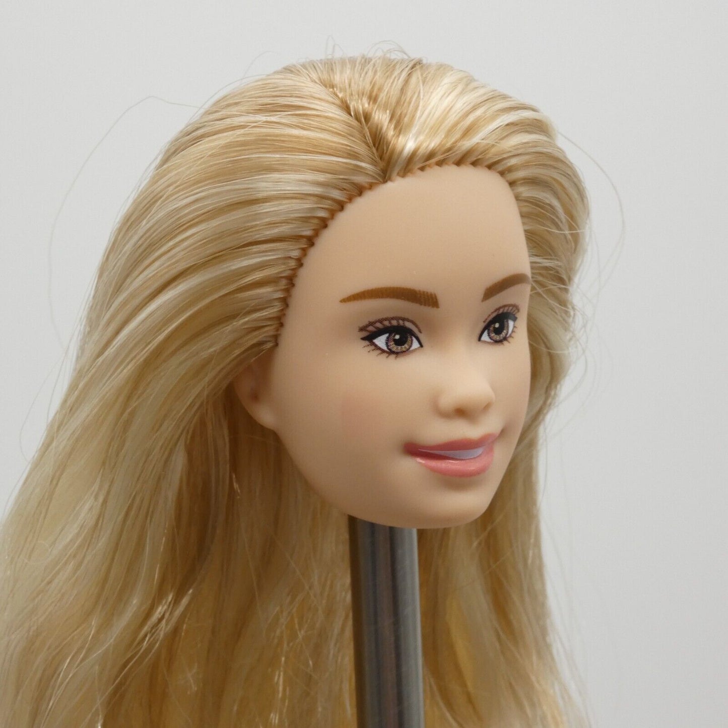 Barbie Fashionistas 208 Doll Head Trisomy 21 Face Light Skin 2023 Mattel HJT05