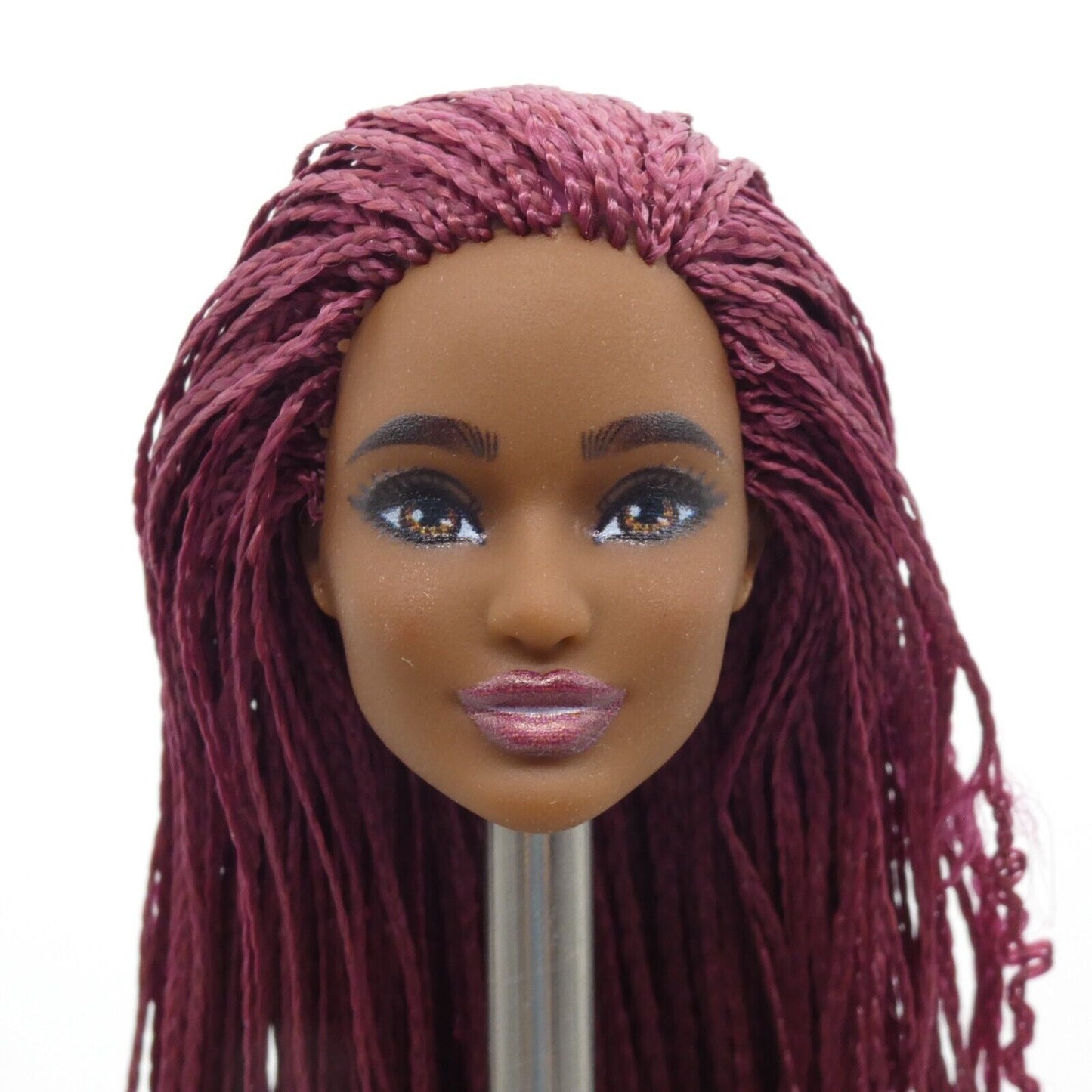 Barbie Fashionistas 186 Doll Head June Face Sculpt AA Micro Braids 2022 HBV18