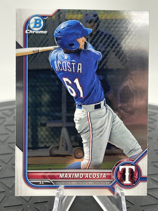 2022 Bowman Chrome Maximo Acosta BCP 113 Texas Rangers