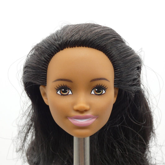 Barbie AA Skipper Babysitter Doll Head Curly Hair Medium Skin Tone FXH06