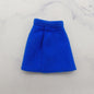 Barbie Doll Size Skirt Royal Blue A Line High Waist Mid Thigh For Fashion Fever