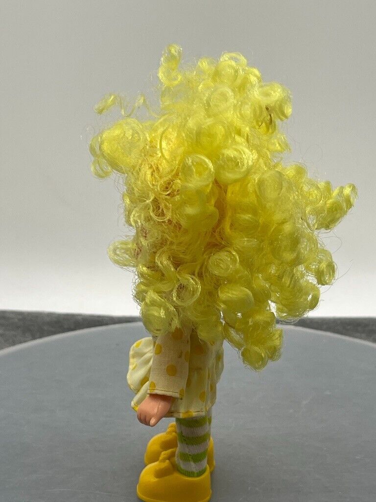 Strawberry Shortcake Lemon Meringue Doll Yellow Hair Outfit Shoes Tights VTG 5"